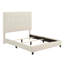 Grand lit plateforme tapissier capitonné beige-1958494051