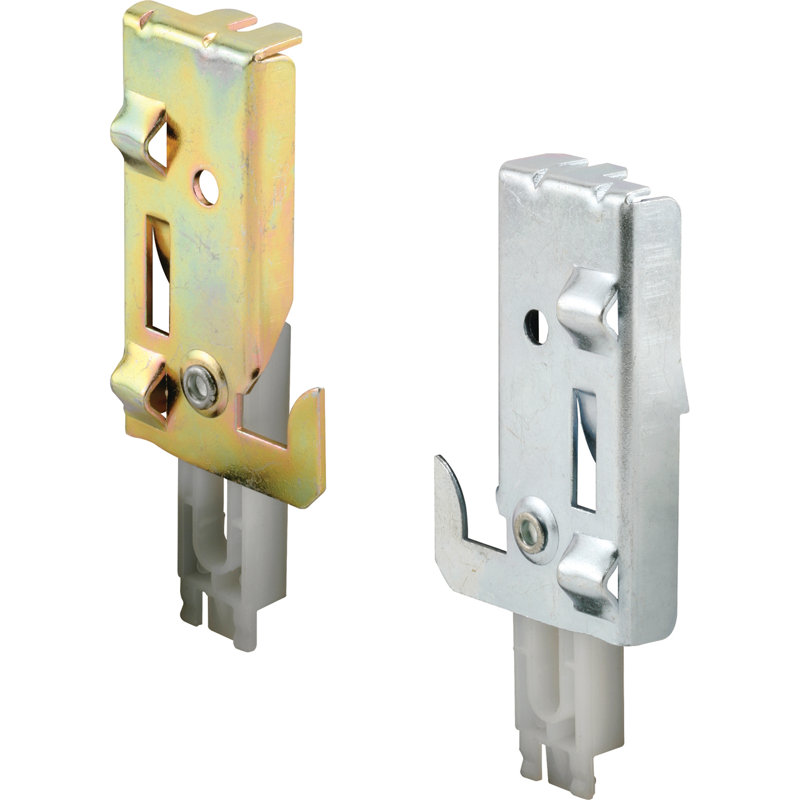 Prime-Line gauche et droite, guide inférieur de porte de placard, acier estampé (1 paire)