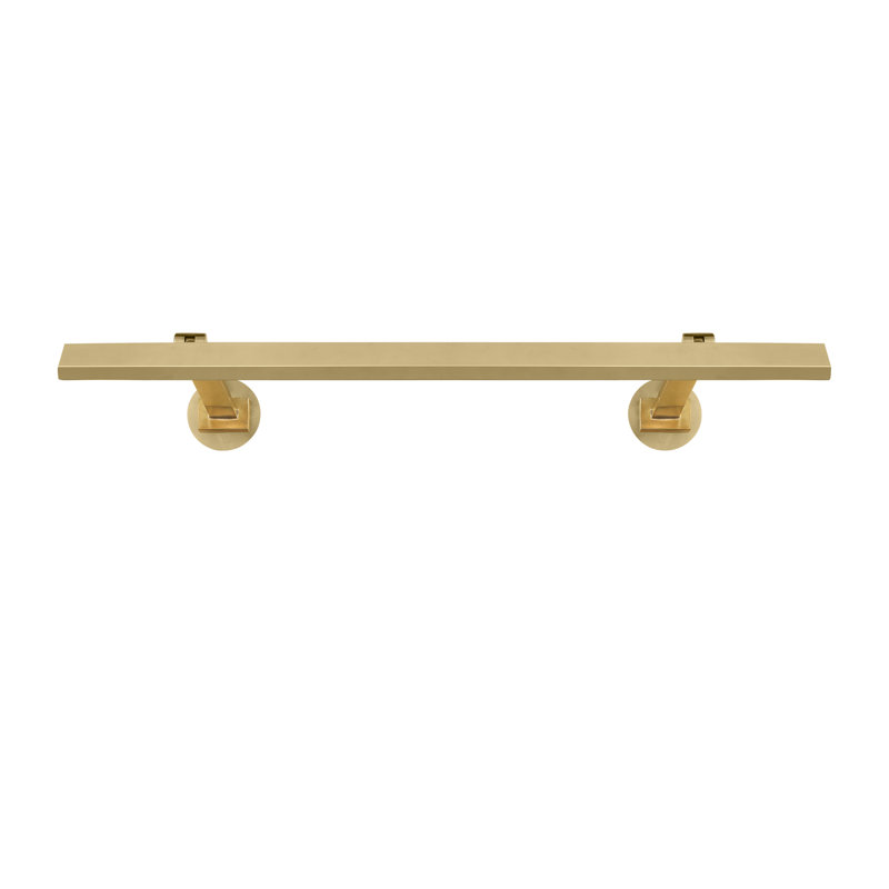 Botto LED Wall Mounted, 1.4" H x 18" W x 9.6" D, Hand-Rubbed Antique Brass