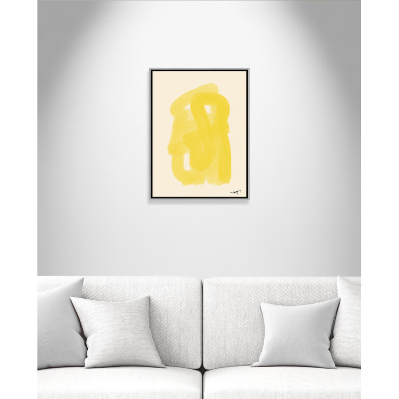 «Shillington Matin Dete Print» par N.Atelier, H 25,5 po x l 19,5 po, Argent argent