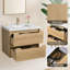 Meuble-lavabo flottant mural avec lavabo simple 30 po Rayea