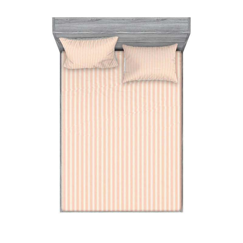 Ensemble de draps rétro Country House, Ensemble de drap pour grand lit avec drap-housse