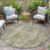Machine Washable Indoor/Outdoor Xhevrie Khaki Rug