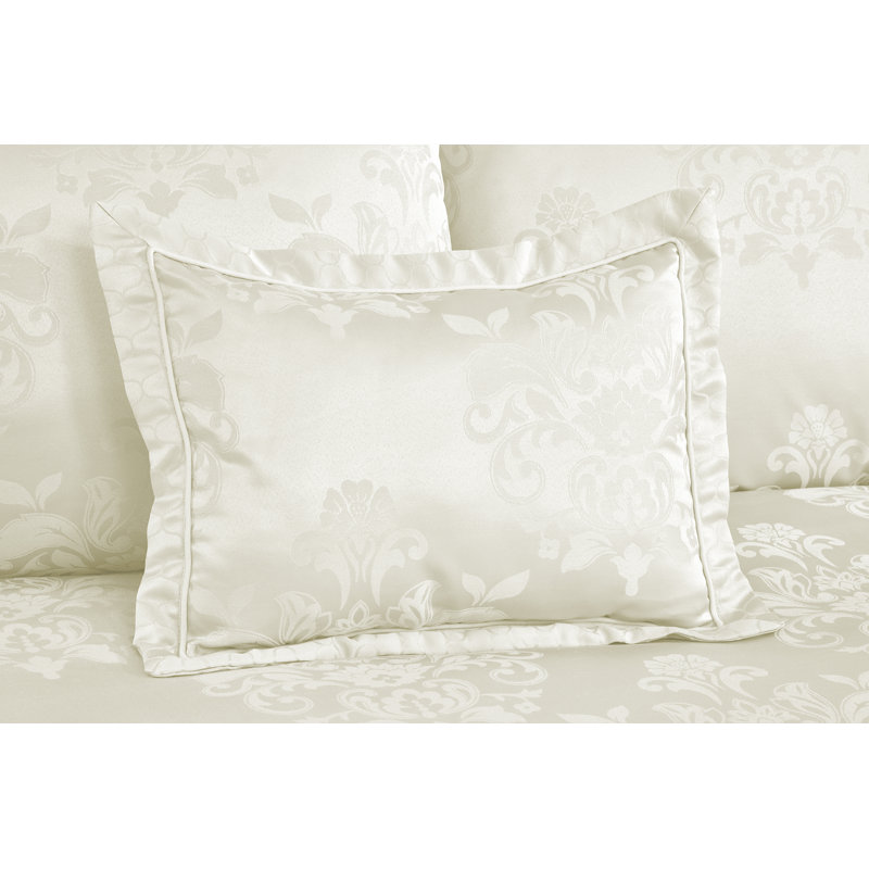 Garwood Damask Rectangular Cushion, Ivory