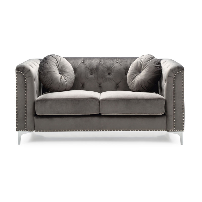 Causeuse Contemporary, Gris foncé