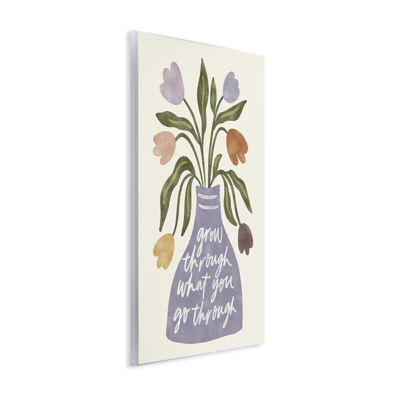 Art mural "What You Go Through Flowers" par Amanda Houston, H 19 po x l 13 po