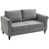 100 % polyester gris clair