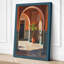 Mediterranean Courtyard Light Coastal - Wrapped Canvas-1951306290-1951306292