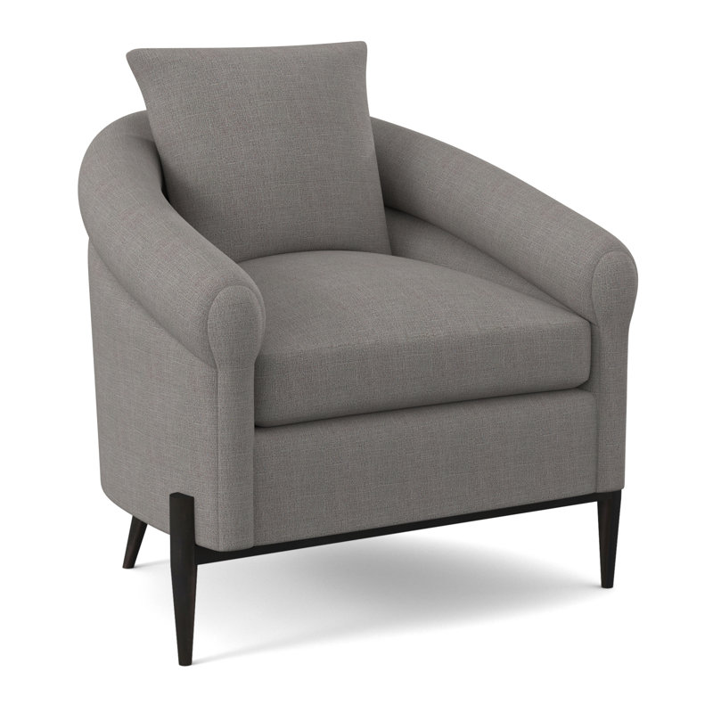 Jaxson Upholstered Armchair, Espresso, Kinsley Sky Viscose