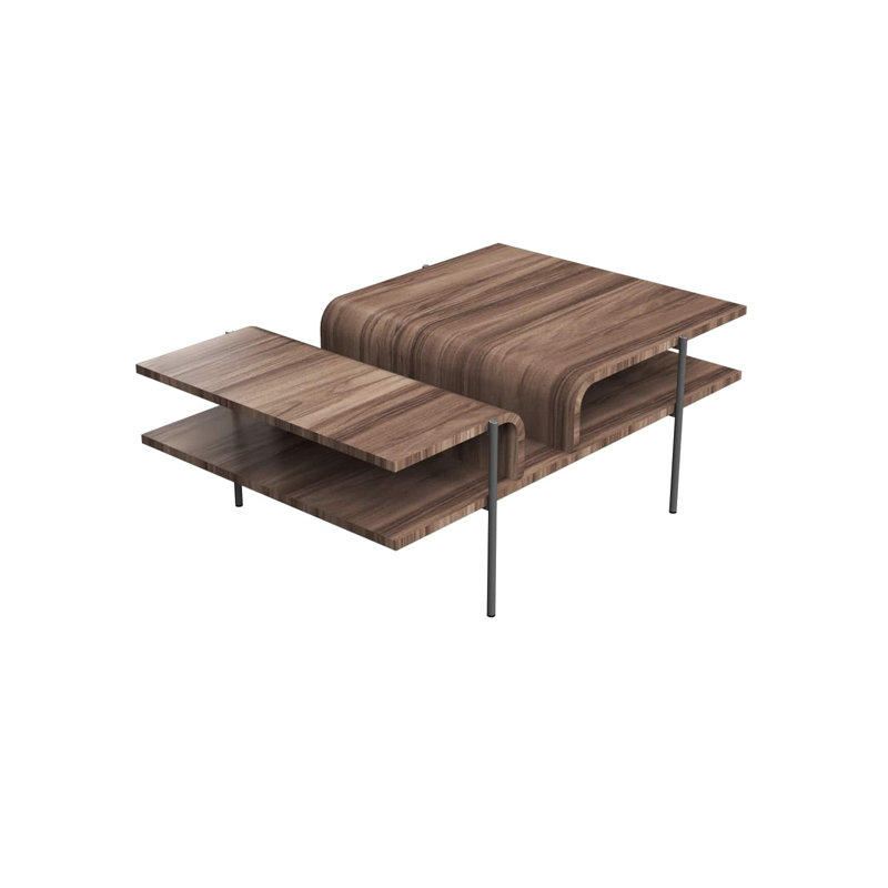 Cascade Coffee Table, 15.75" H x 43.31" L x 28.94" W, American Walnut