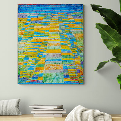 Main Road And Byways by Paul Klee - Wrapped Canvas Print