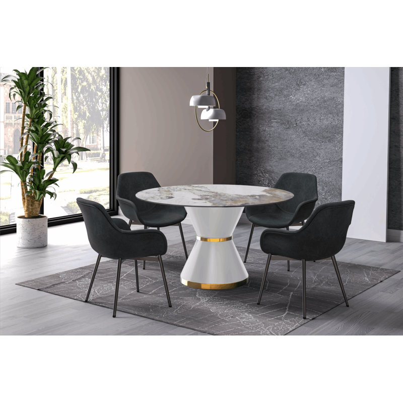 Table de salle à manger Prynn Series, Gris moyen