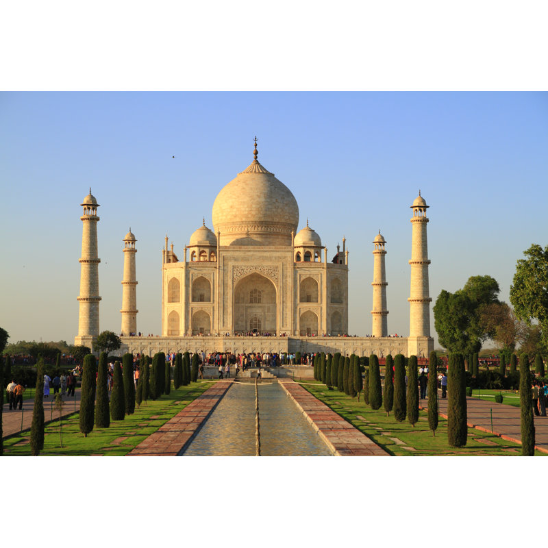 The Taj Mahal - Wrapped Canvas Print, 81cm H x 122cm W x 3.8cm D