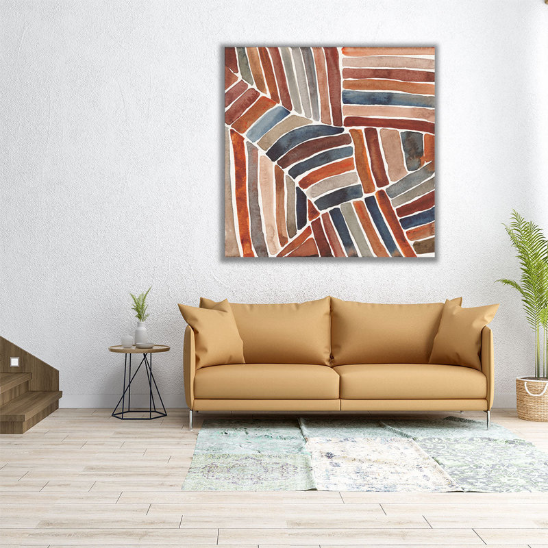 Furrow II - reproduction d'art sur toile, H 40 po x l 40 po