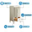 Ensemble de meuble-lavabo autoportant 18 po en bois massif avec assemblage en bois massif à fermeture en douceur