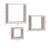 Floating Square Cube Shelves,Set of 3