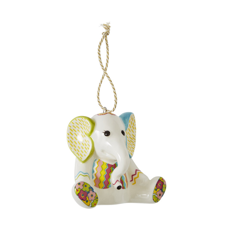 Jambo Elephant Patchwork Ornament