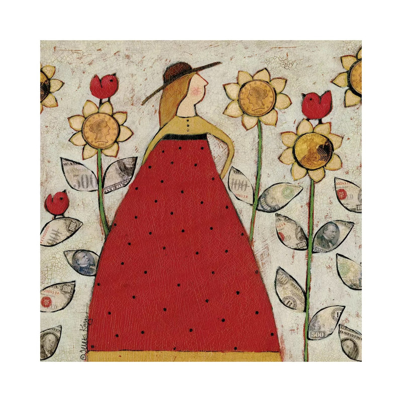 Money Grows by Teresa Kogut - Print on Canvas, Wrapped Canvas, 93.98cm H x 93.98cm W x 1.91cm D