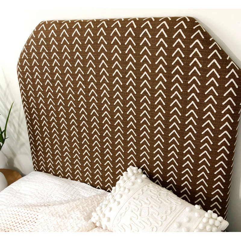 Cullompt Brown Boho Caramel College Dorm Twin XL Headboard with Hook & Loop Fastener