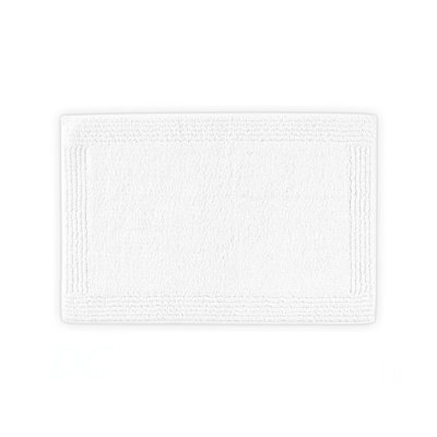 1 PCS 20X30" 100% Cotton Tufted 3000 GSM Reversible Bath Rug White