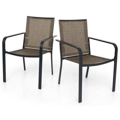 Outdoor Stacking Dining Chair (Set Of 2)