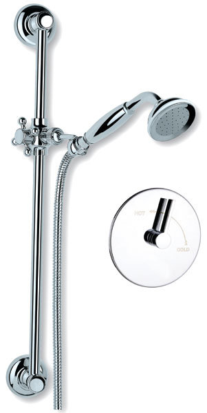 Thermostatic Complete Shower System, Polished Chrome