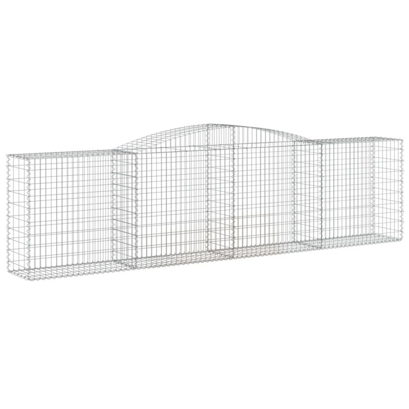 Clôture en métal argenté H 31,5 po x l 157,5 po