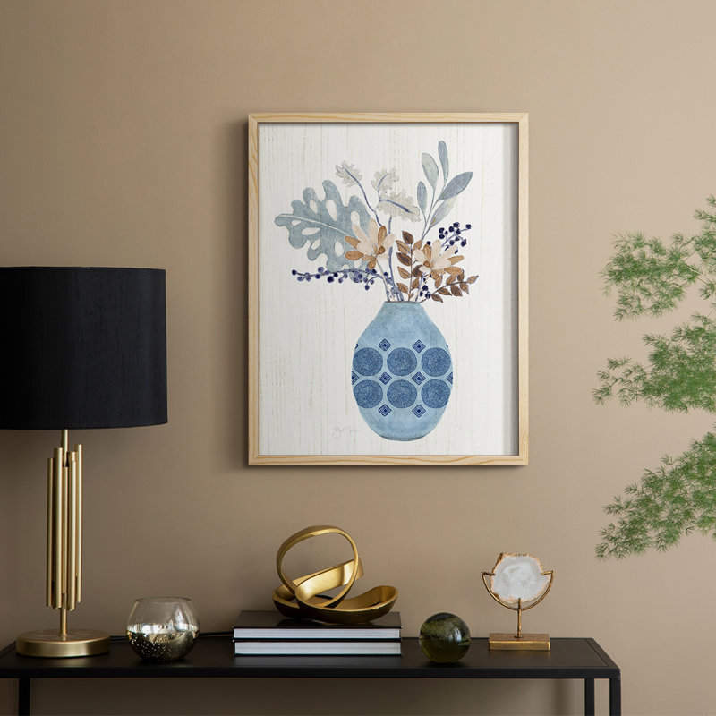 Boho Arrangement II Framed Print - Solid Wood, 21" H x 17" W