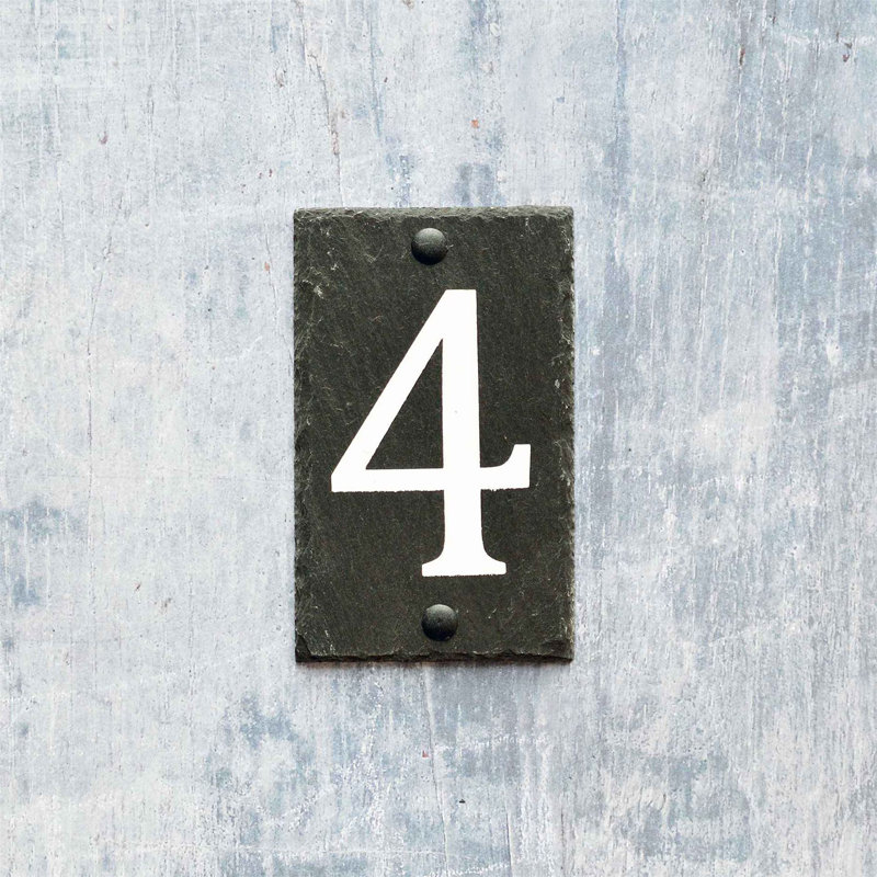 Nicola Spring - Slate House Sign - 9 x 14.5cm, 4