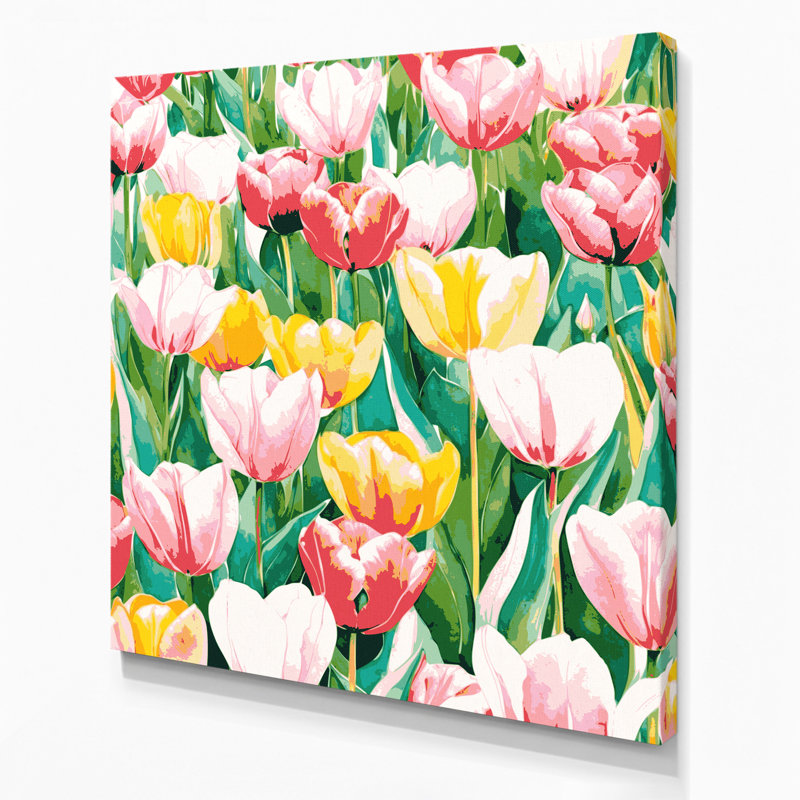 «Watercolor Botanical 4», art mural sur toile beige, 12" H x 12" W