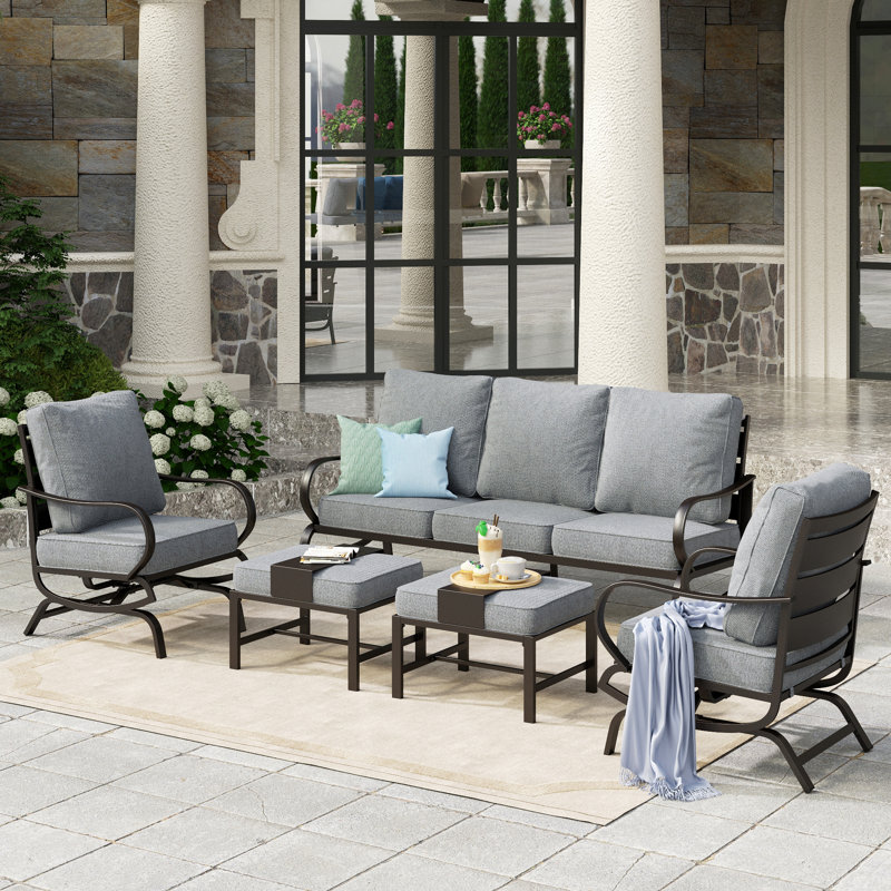 Tapasi Patio Conversation Set, Gray, No