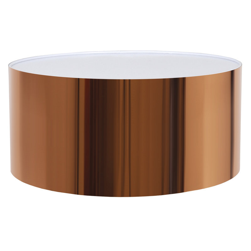 15.3cm H Drum Lamp Shade ( Screw On ), Copper, 15.3cm H x 35cm W x 35cm D