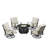 Deztinee 4 - Person Patio Conversation Set with Cushions