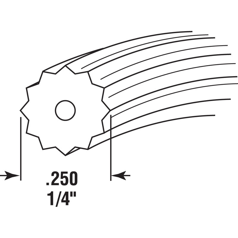 Spline écran en vrac Prime-Line (paquet simple), Noir, H 10 po x l 5,5 po x P 2 po