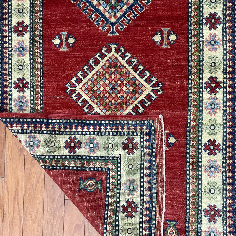  Tapis en laine fait à la main Kazak