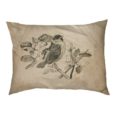 Coussin pour chien rétro oiseau Burien