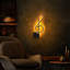 Lampe murale moderne noire Cobers, 7,9 po x 17,7 po x 1,2 po | Corps en métal durable avec plaque de base de 4 pouces | DEL intégrée 12 W, lumière blanche chaude 3000 K | Homologué IP20 pour une utilisation à l'intérieur, design élégant et peu en