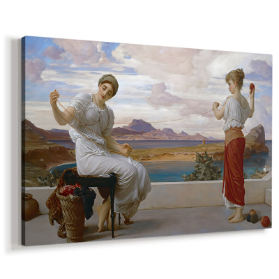 Winding the Skein-Frederic Leighton-Gallery Wrapped Canvas-c. 1878