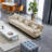 4-Seater Modular Sectional Sofa with Bolster Armrests, Chenille Cloud Couch-1863860522