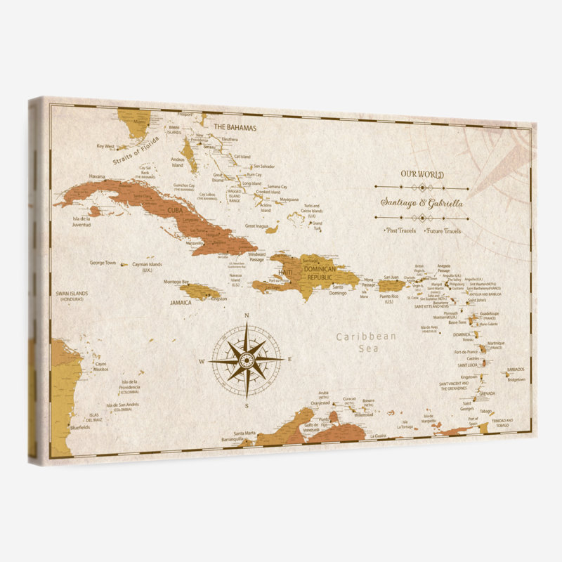 Ameere des Caraïbes personnalisé, H 24 po x l 36 po, Oui