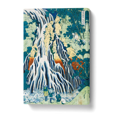 Shimotsuke Kurokami-Yama Kurifuri No Taki by Katsushika Hokusai - Wrapped Canvas Painting