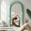 Miroir de plancher en bois manufacturé Jezell-142387186-134807598