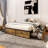 Structure de lit double Ramjan avec 4 tiroirs de rangement XL-66602934