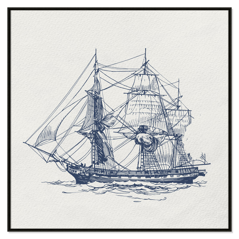 «Into the Sea III» par Kimberly Allen, H 46,5 po x l 46,5 po, Espresso
