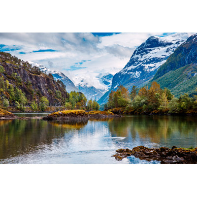 Belle nature de la Norvège - impression sur toile tendue