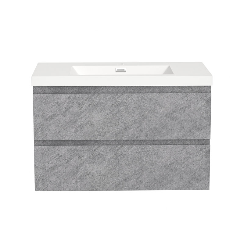 Meuble-lavabo simple 36 po avec plateau en résine