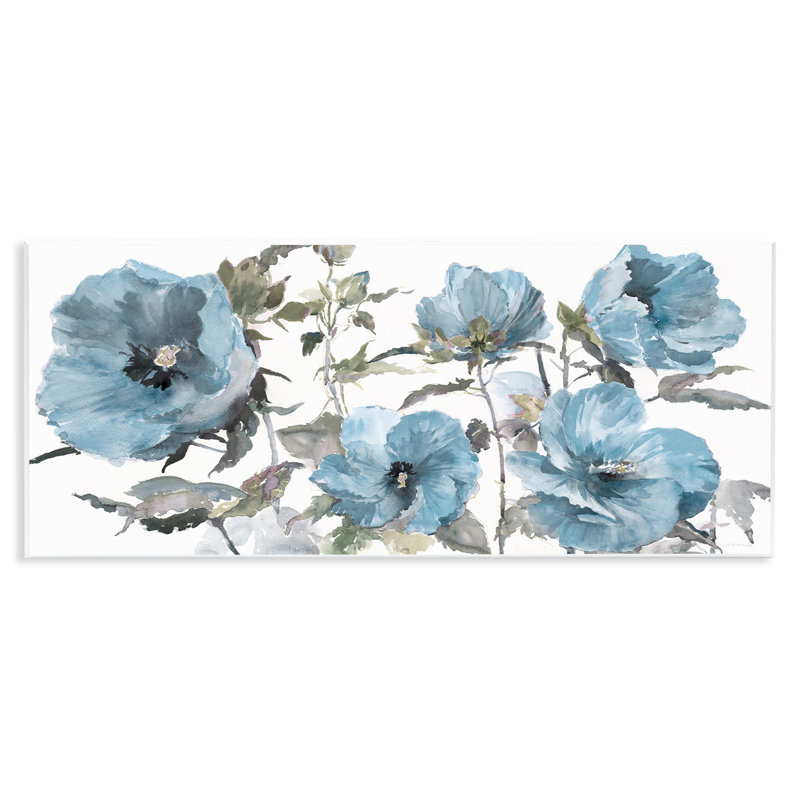  «Blue Poppies on White», art mural par Theresa Heidel