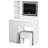 Elegant Makeup Vanity Desk With Lights - 3 Color Options, White Modern And Mirror , Spacious Storage,