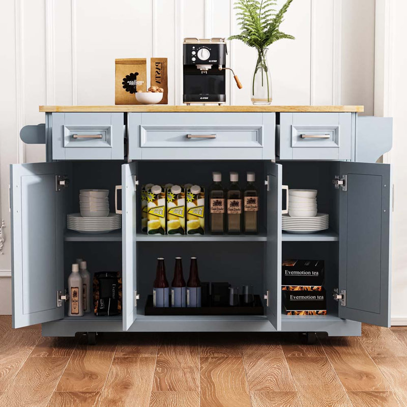 Îlot de cuisine, Gris te bleu