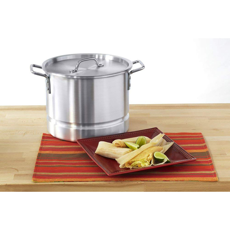 IMUSA 32 Quarts Non-Stick Aluminum Stock Pot